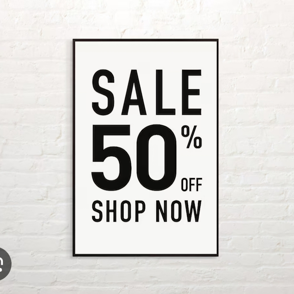 50% one single item or 60% off 3 or more Bundled items!